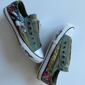 Ed Hardy Lion Slip-On Sneaker Kids Size 2